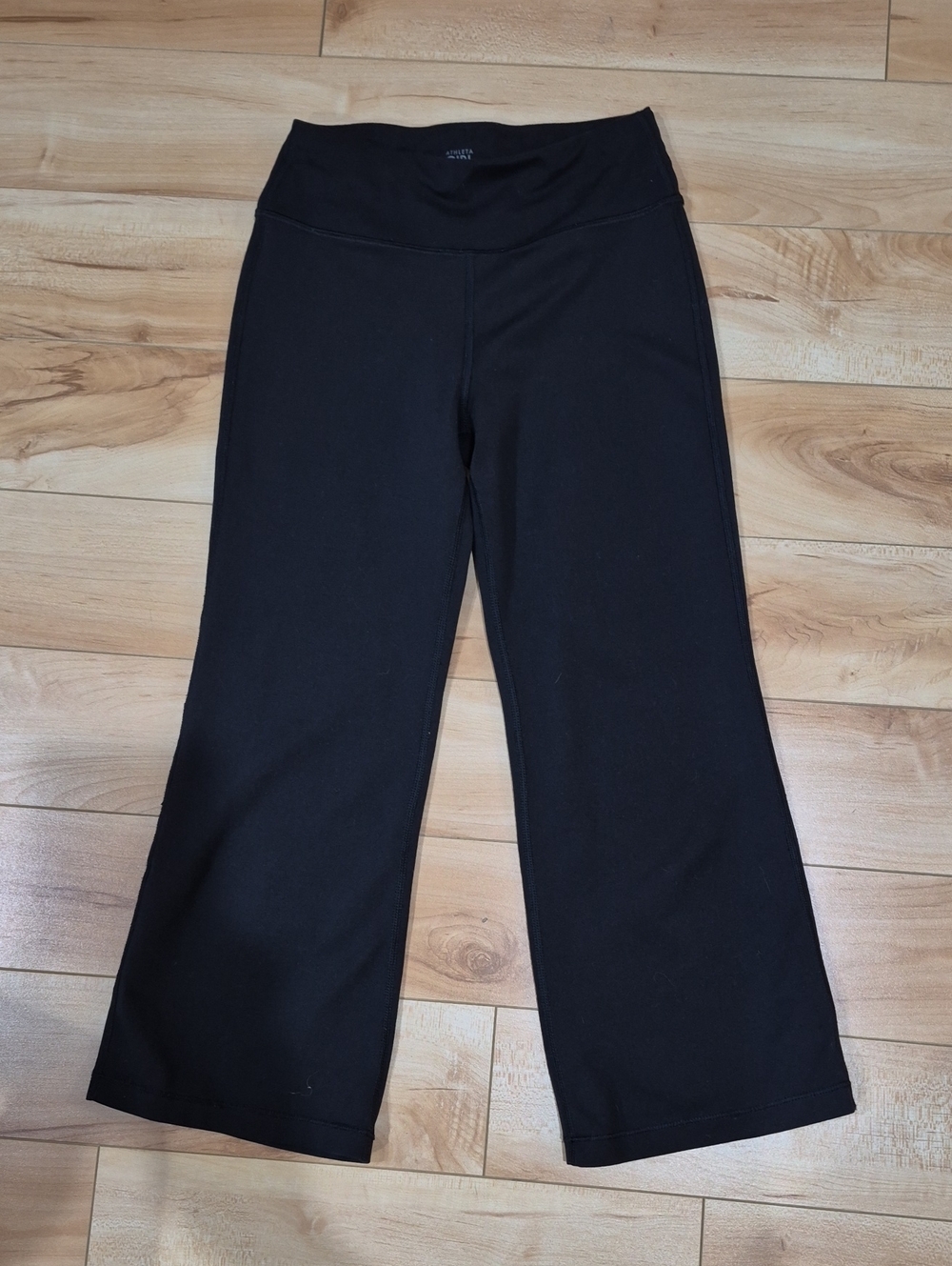 Girls Size 8/10 Athleta Black Wide-Leg Pull-On Yoga Pants